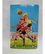 Vintage 1962 Humor Boys Playing Soccer Postcard - €26,96 EUR
