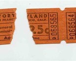 3 Storyland Ticket Stubs San Francisco California Zoo  - $17.82