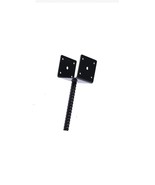 U Shape Fence Post Holder Ground Spike Post Anchor Metal Black Powder Co... - $19.99