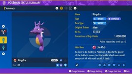 Shiny 6IV XXXL EV Trained Modest Swift Swim Kingdra Pokemon Scarlet/Violet - £3.16 GBP