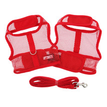 Cool Mesh Solid Red Dog Harness and Matching Leash Sizes XS-L - $379.94 MXN