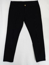 Men&#39;s Fashion Jeans Size 3XL - 36&quot; Waist x 30&quot; Long Black Distressed Den... - £10.45 GBP