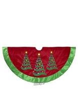 48&quot; Christmas Trees Tree Skirt 48&quot; Diameter Multicolor - £37.34 GBP