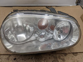 Passenger Headlight With Fog Lamps Chrome Background Fits 02-05 GOLF 302... - £52.81 GBP