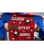 BLIZZARD BAY UGLY CHRISTMAS SWEATER- HANGING WITH MY GNOMIES- KIDS LARGE - $38.91 CAD