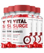 5 Pack Vital Surge Men’s Gummies Advanced Formula with B12 and Folic Acid - $1,942.30 MXN