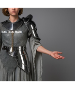 Lady Knight Half Armor with Chainmail – Women’s Medieval Cosplay Armor S... - $3,475.66 MXN
