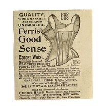 Ferris Good Sense Corset Waist 1894 Advertisement Victorian Clothing ADB... - $9.99