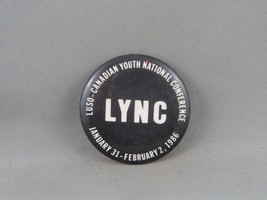 Vintage Cause Pin - LUSO Youth Conference 1986 - Celluloid Pin  - $15.00