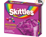 12x Packs Skittles Wild Berry Fat Free Flavored Gelatin | 3.89oz | Fast ... - £32.26 GBP