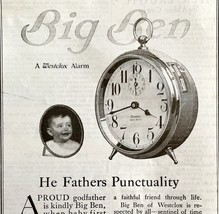 1917 Western Clock Big Ben Advertisement Ephemera Westclox Alarm #1 LGADYC4 - $19.99