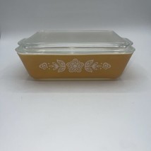 Pyrex Butterfly Gold 0503 Refrigerator Dish 1 1/2 Qt. w/ Lid READ - £22.57 GBP