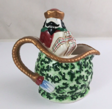 2001 Avon Christmas Nutcracker Holding Present 5.5&quot; Decorative Creamer P... - $14.84