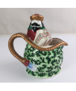 2001 Avon Christmas Nutcracker Holding Present 5.5&quot; Decorative Creamer P... - $14.84