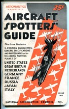 Aircraft Spotters Guide #1-01/1942-AVIATION-WWII-PULP-SOUTHERN STATES-vg - £75.18 GBP