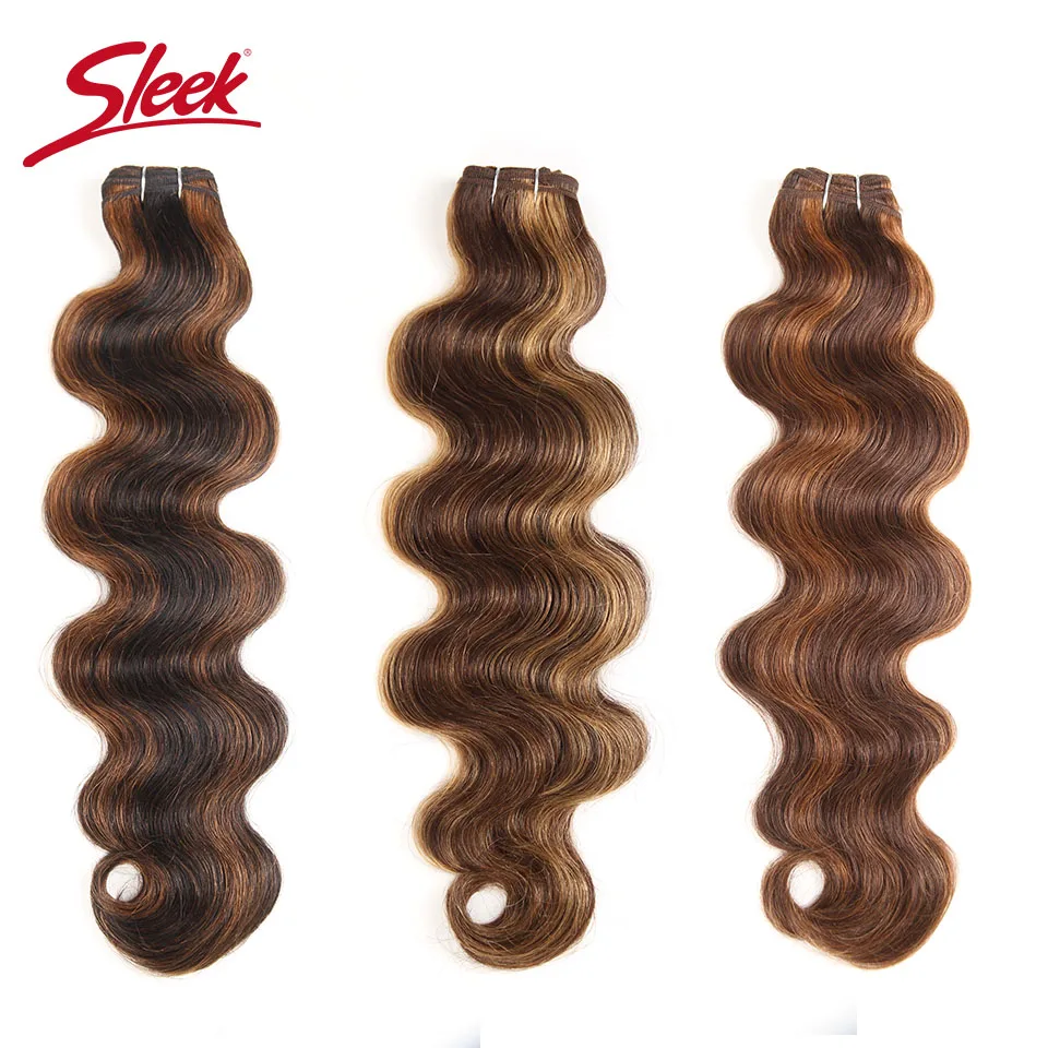Sleek Human Hair Bundles Brazilian Body Wave 113g Remy Hair Extension - $47.61+