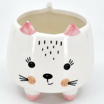 Cute Happy Puppy Dog Footed Mini Succulent Ceramic Planter Pot with Drain Hole - £14.20 GBP