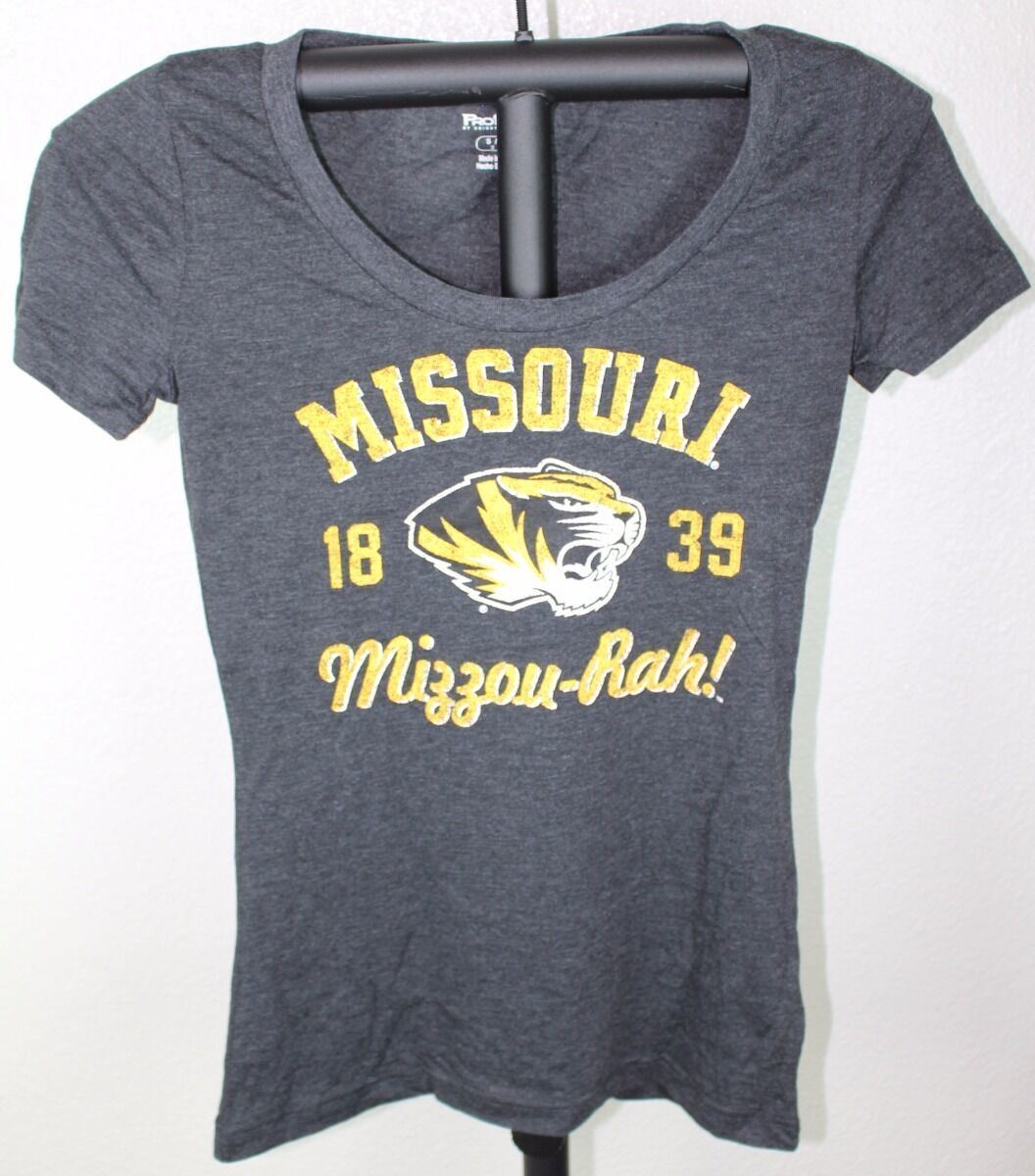 Primary image for University Of Missouri Mizzou Rah Tigers ProEdge t Shirt  Juniors Size S/CH 3/5
