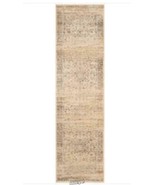 Vintage Collection Warm Beige 2 ft. x 10 ft Runner Rug Microfiber Polyes... - $1,627.68 MXN