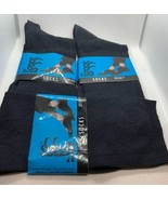 NWT Lot of 3 pairs Women’s L&#39;eggs Leggs Dress Socks Black 100% Nylon Soft - £9.07 GBP