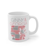 11 &amp; 15 oz White Ceramic Ginny and Georgia Mug for Tea,Coffee Lover-Offi... - $14.36