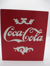 Coca-Cola Red Wood Block Shelf Sitter Sign Retro Early 1900s Logo - £6.73 GBP