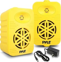 PyleHome PDWRBT46YL 4&quot; 2-Way Wireless Bluetooth Speaker System (Yellow) - $959.59 MXN