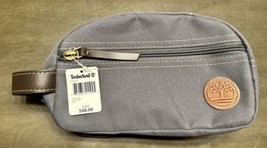 Timberland Travel Kit Toiletry Bag Case Grey Canvas Grey Zip Pocket New - £11.77 GBP