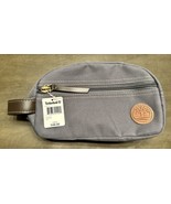 TIMBERLAND Travel Kit Toiletry Bag Case Grey Canvas Grey Zip Pocket NEW - £11.87 GBP