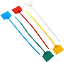 Pack of 50pcs 6 Inch Marker Nylon Cable Ties/Cable Label Mark Tag - £6.94 GBP