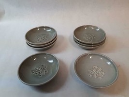 Handmade Gien Ceramic Dragon Sauce Bowls Sushi Japan Set of 8 AFOS322 - £26.89 GBP