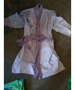Vintage Nwt Rare 80&#39;s Naqui Robe Maison Violet Fleurs Floral W/ Ceinture... - $65.88 CAD
