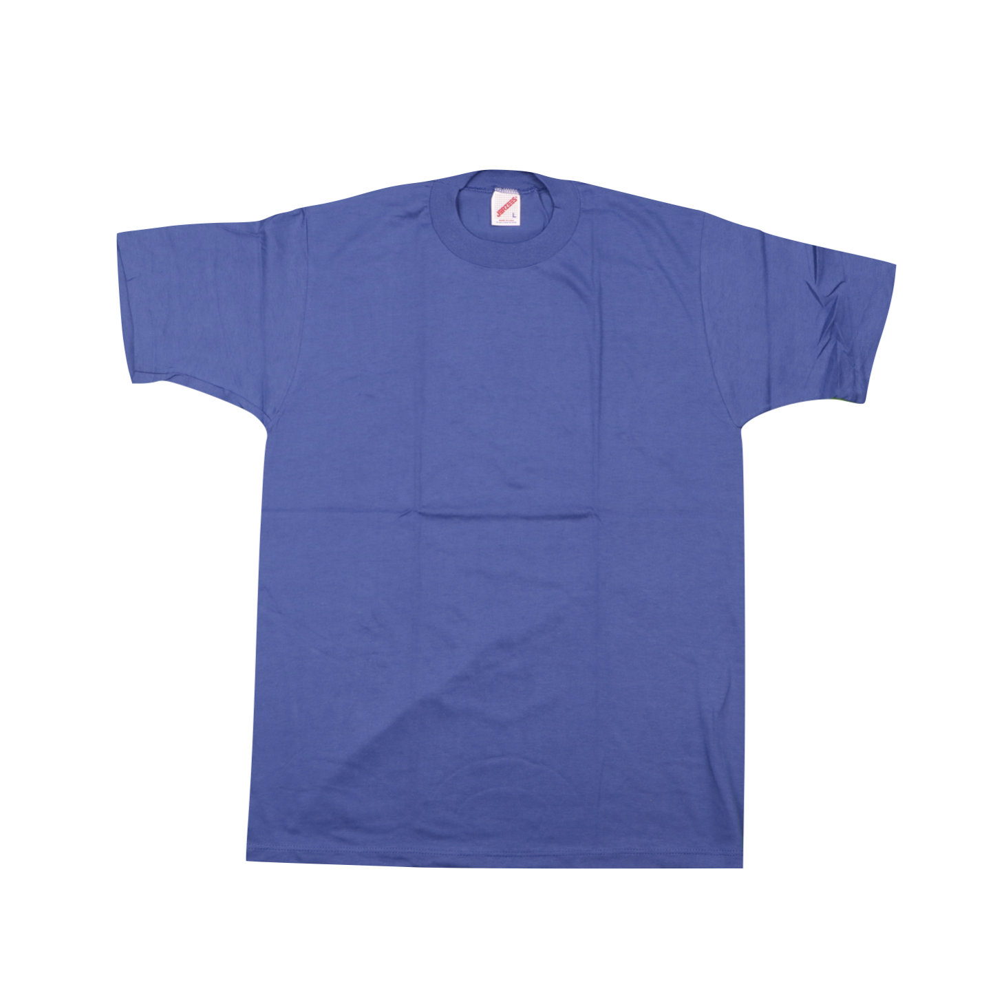 NOS Vtg 90s Jerzees Blank Short Sleeve T-Shirt 50/50 Royal Blue Adult Large USA