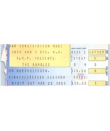 The Bangles Ticket Stub March 25 1989 Washington D.C. - £19.45 GBP