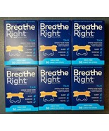 6 PACKS Breathe Right Nasal Strips Original Tan LARGE 30 in Each (180 St... - $63.36