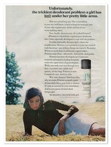 Pristeen Vaginal Spray Deodorant Nice-To-Be-With Girl Vintage 1969 Magaz... - $180.80 MXN