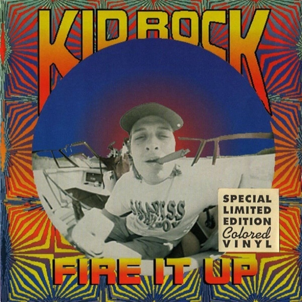 KID ROCK Fire It Up BANNER 3x3 Ft Fabric Poster Tapestry Flag album cove... - $22.00