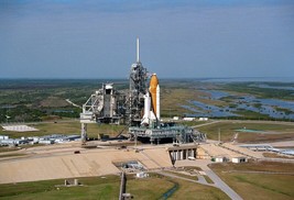 Space Shuttle Columbia at Launch Pad 39B for the STS-75 mission Photo Print - $8.81+