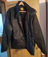 CAT ZIP UP Insulated Work JACKET Black Mens Size  RN 94207 XXL 2XL Cater... - $49.50