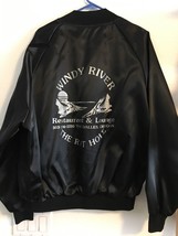 WINDY RIVER VINTAGE 1970s MAKLEIN BLACK SATIN JACKET MEN XXL &quot;DAN&quot; THE R... - $47.50