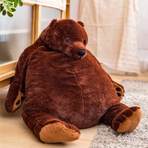 Djungelskog Bear Giant Simulation 100Cm Bear Toy Stuffed Animal Plush Dol L Huge - £51.41 GBP