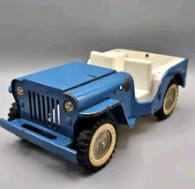 VINTAGE 1960&#39;s Tonka Jeep Runabout #516 Blue Pressed Steel - $28.04