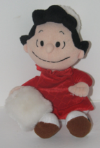 Applause Peanuts LUCY Plush Stuffed Toy Red Dress & Muff - $9.88