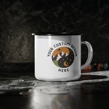 Custom Camping Mug Enamel 12 oz | Personalized Camper Mug | Stainless Steel Mug - £16.71 GBP