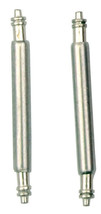 Two Stainless Steel Watchband Spring Bar Pins For Attaching Watch Band 22mm - £7.13 GBP