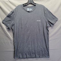 Mens Dark Gray Striped Columbia Sportswear T-Shirt Sz XL - £6.17 GBP