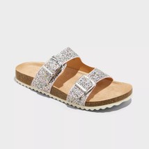Cat &amp; Jack Mehrfarbig Zeichnete Vorne Offener Slipper Sandalen Größe 5 - $13.96