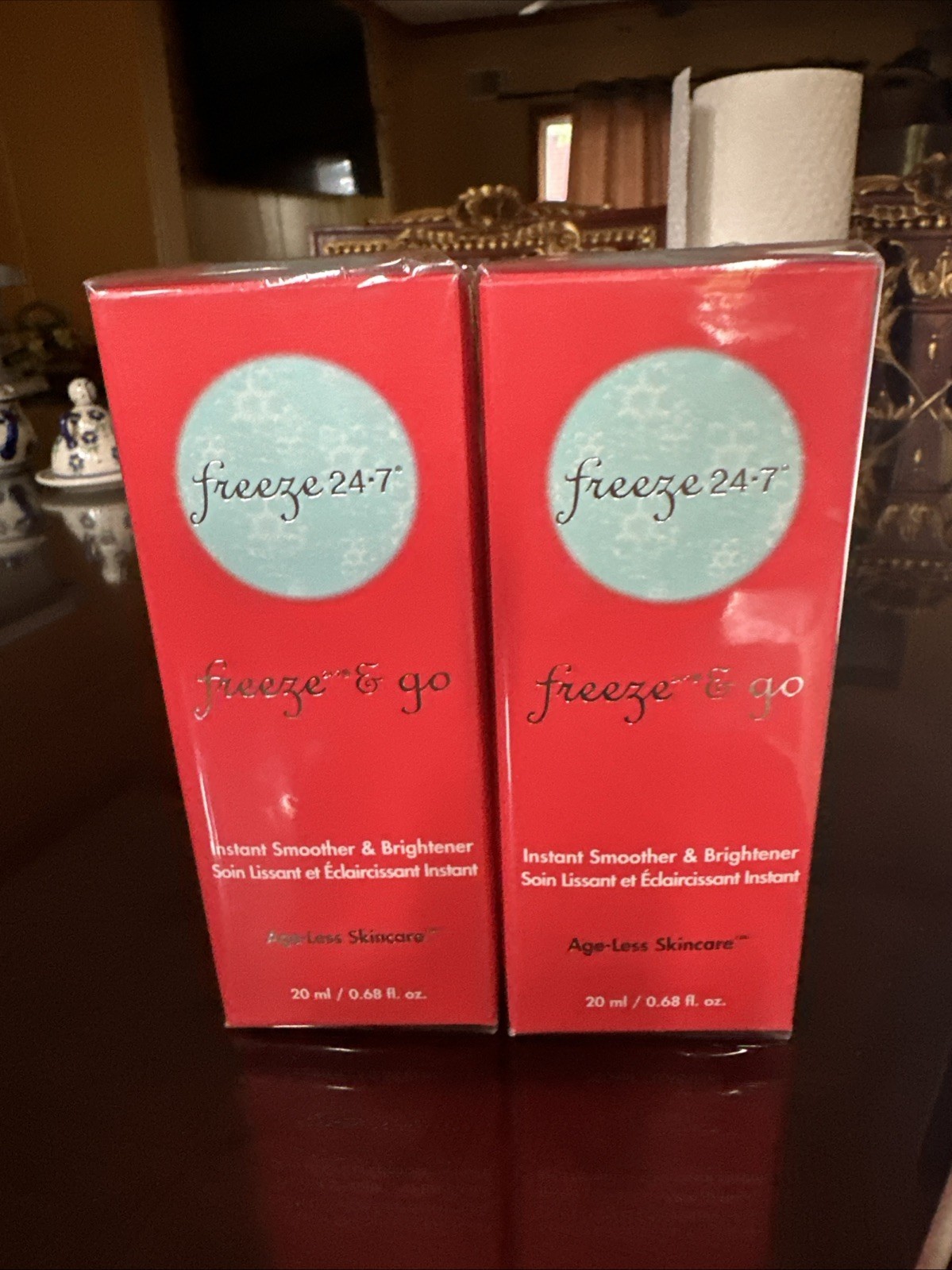 FREEZE 24. 7 &amp; GO INSTANT SMOOTHER &amp; BRIGHTENER SKIN CARE  NEW IN BOX Lo... - $25.00