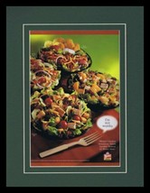 2003 Wendy&#39;s Garden Sensations Salad Framed 11x14 ORIGINAL Vintage Adver... - £27.21 GBP