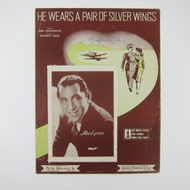 Sheet Music He Wears A Pair Of Silver Wings Abe Lyman Carr Maschwitz Vintag 1941 - £7.89 GBP